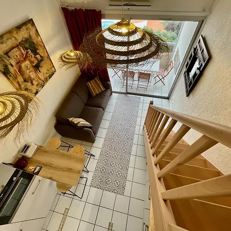 Appartement Golfes Clairs - Duplex Climatise - Wifi à Argelès-sur-Mer Extérieur photo